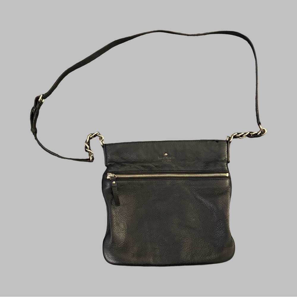 KATE SPADE Jackson Street Melisse Black Leather Crossbody Bag